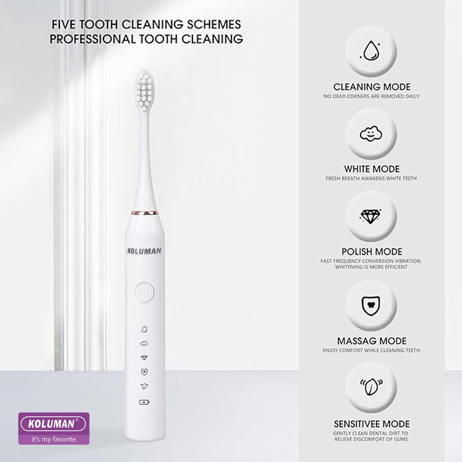 مسواک برقی کلومن مدل ELECTRIC - - 12