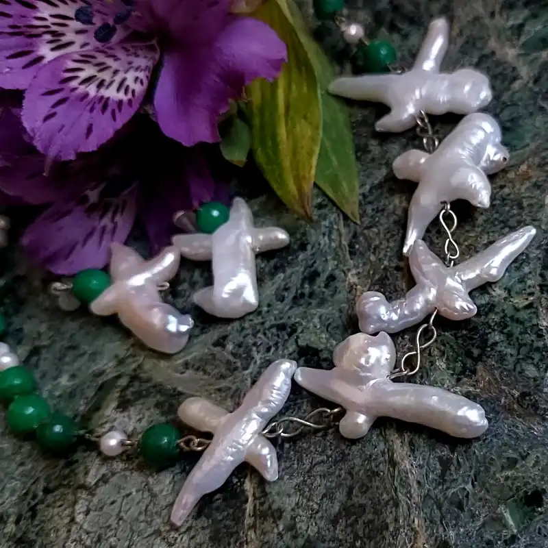 نیم ست نقره زنانه مدل باروک سلطنتی