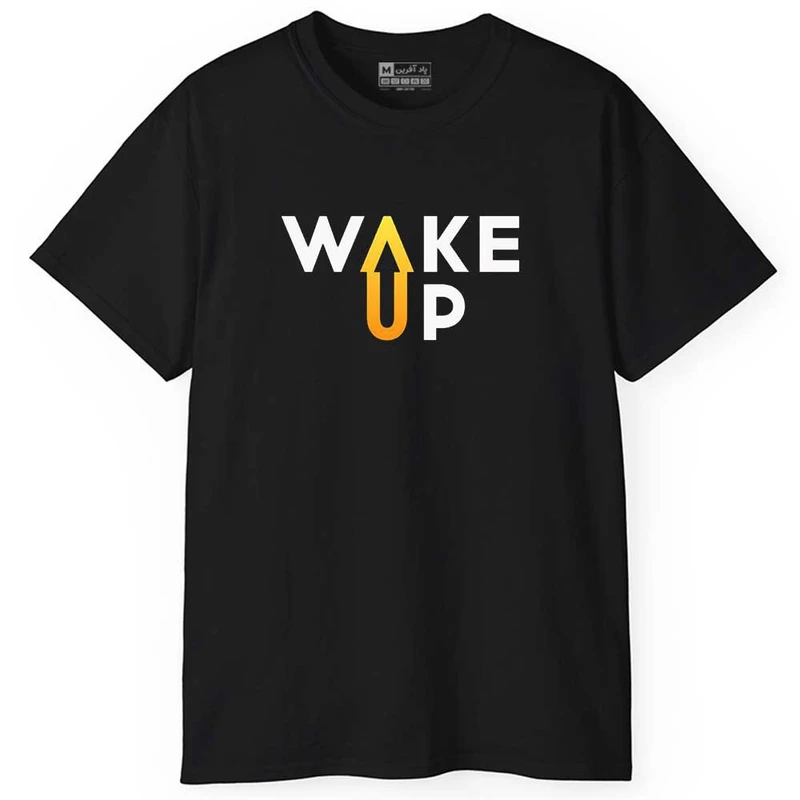 تی شرت آستین کوتاه مردانه پاد آفرین مدل متن دار انگیزشی کد 0395