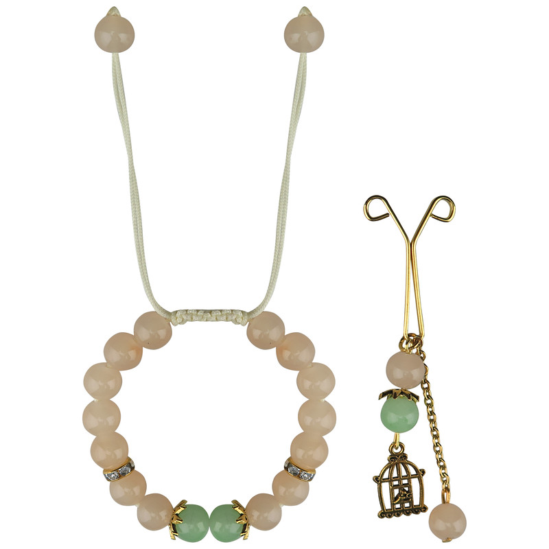 نیم ست دستبند و گیره روسری زنانه کد i10 نیم ست دستبند و گیره روسری زنانه کد i10