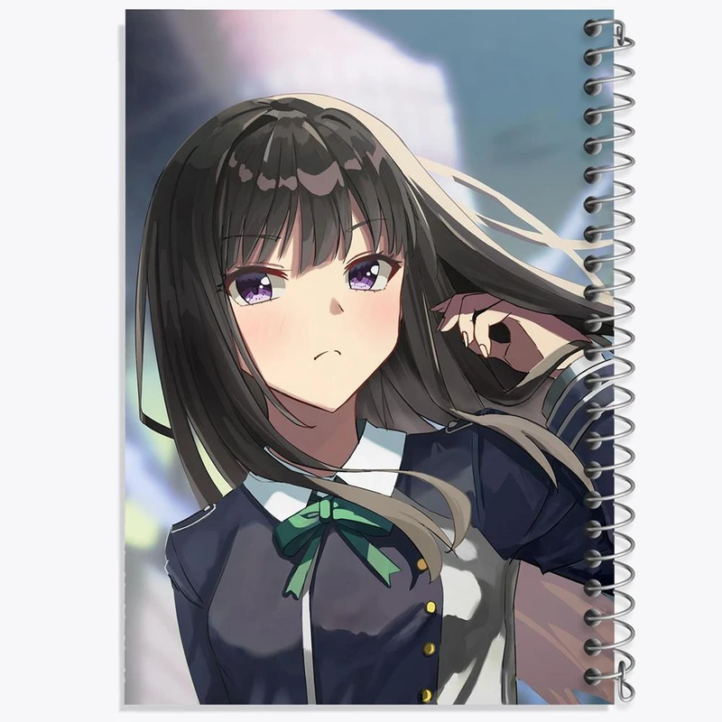 دفتر لیست خرید 50 برگ خندالو طرح تاکینا انیمه لیکوریس ریکویل Lycoris Recoil کد 23041