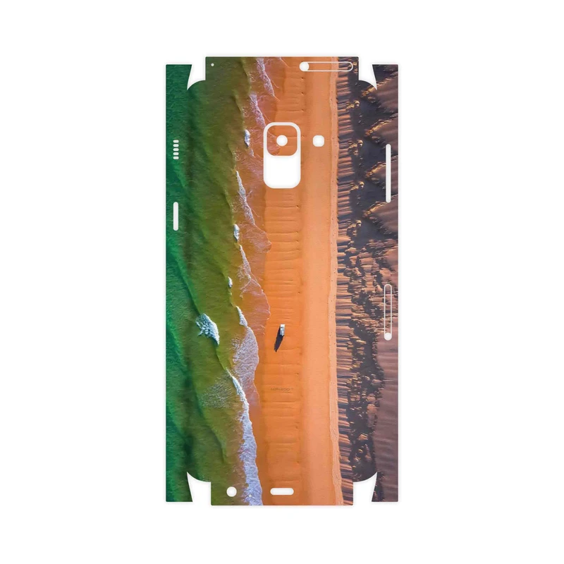 برچسب پوششی ماهوت مدل Beach and Green Sea-FullSkin مناسب برای گوشی موبایل سامسونگ Galaxy A8 2018