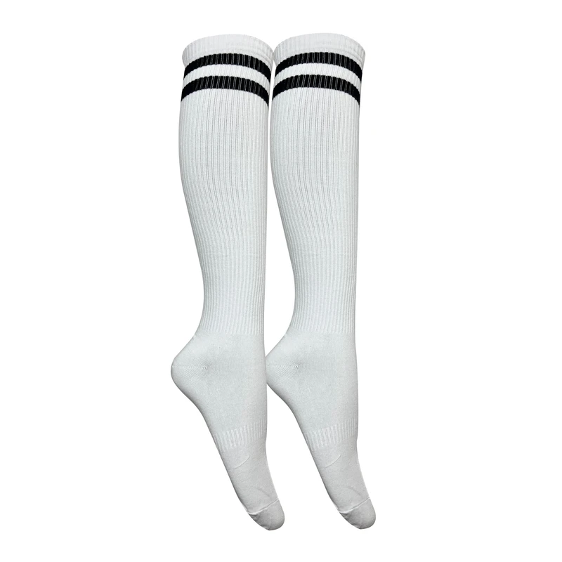 جوراب ورزشی ساق بلند مردانه تن پوش هنگامه مدل پنبه زیر زانو کش اسپرت دو خط کد W022