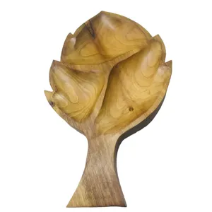 شکلات خوری چوبی مدل برگ مو