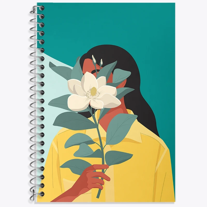 دفتر زبان 50 برگ خندالو مدل سه خط طرح دخترانه  کد F118