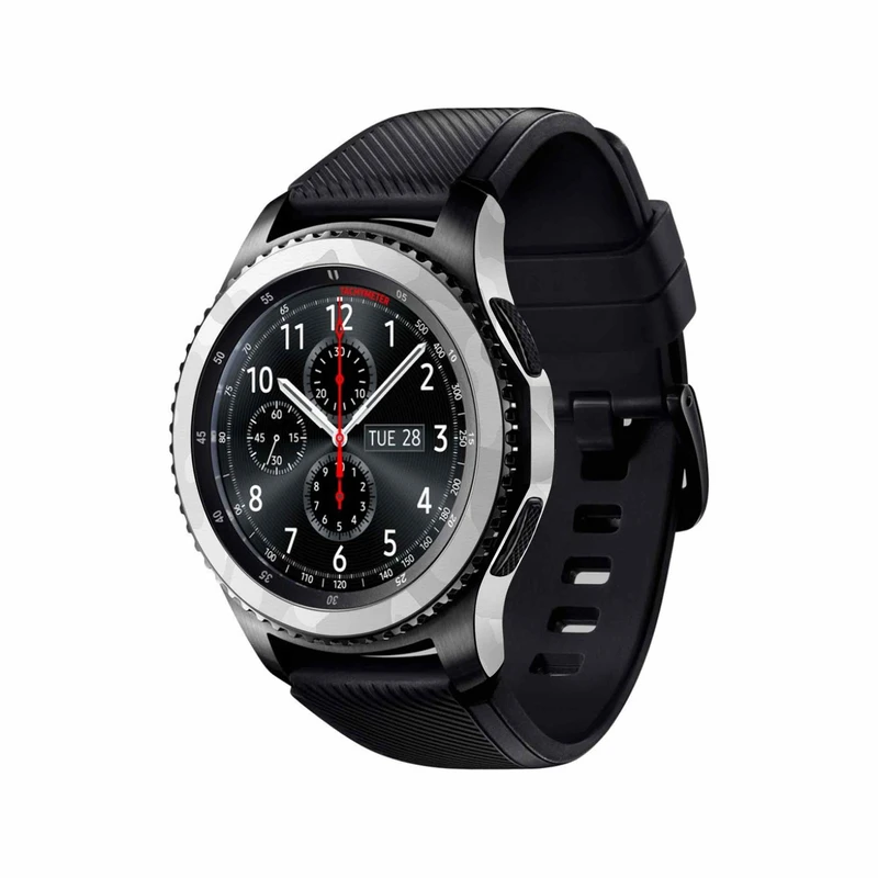 برچسب ماهوت طرح Army-Snow مناسب برای ساعت هوشمند سامسونگ Galaxy Gear S3 Frontier