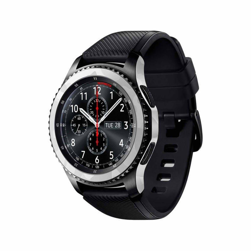 برچسب ماهوت طرح Army-Snow مناسب برای ساعت هوشمند سامسونگ Galaxy Gear S3 Frontier