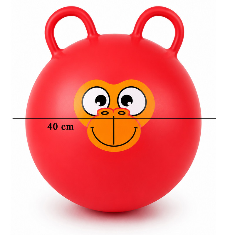 توپ ایروبیک 600 گرم مدل دسته دار با طرح استیکر کد 03