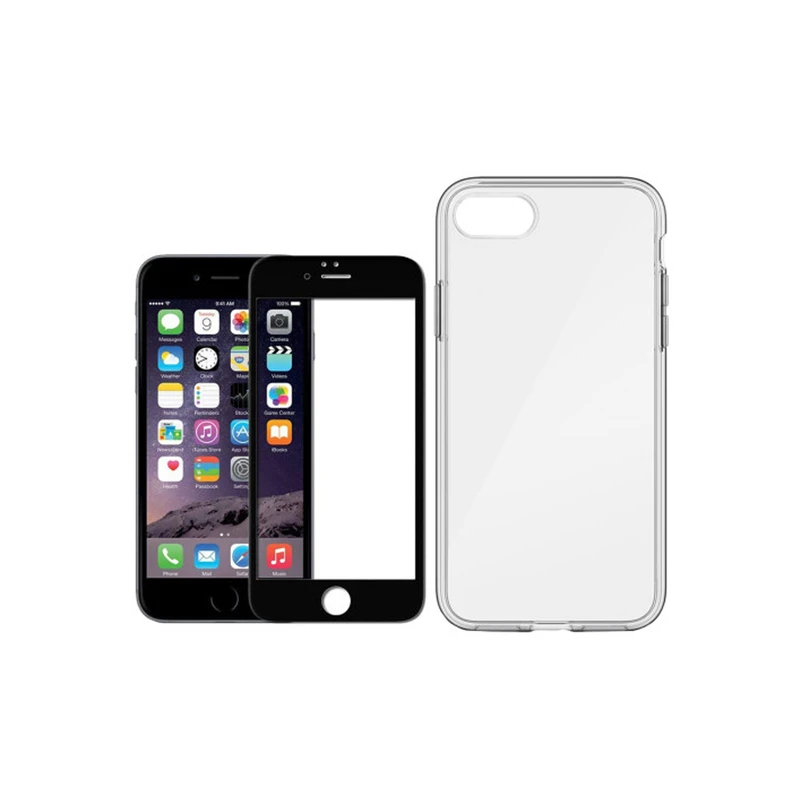 کاور لمبر مدل LAMBLKN-GF-1 مناسب برای گوشی موبایل اپل Iphone 7/8 به همراه محافظ صفحه نمایش