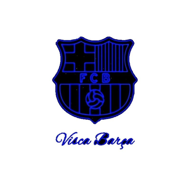 استیکر پارچه و لباس پاد آفرین مدل فوتبالی بارسلونا کد 4139