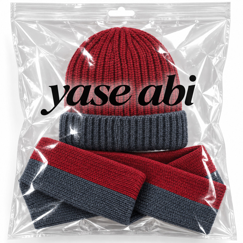 ست کلاه و شال گردن بافتنی زنانه مدل ماه رو کد 01