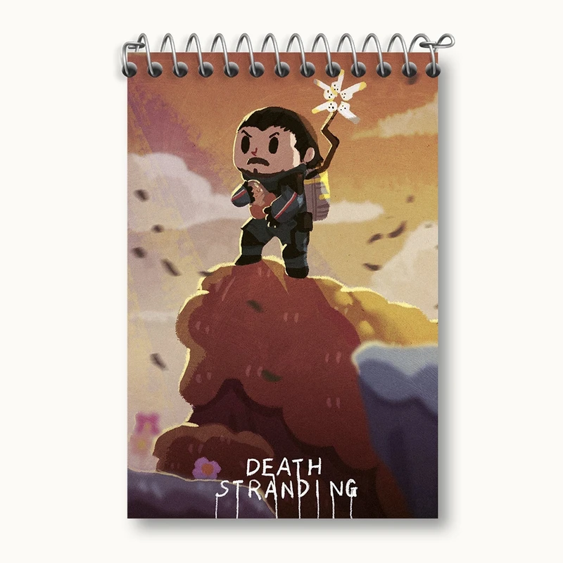 دفتر یادداشت 50 برگ خندالو مدل بازی دث استرندینگ (Death Stranding) کد 35138