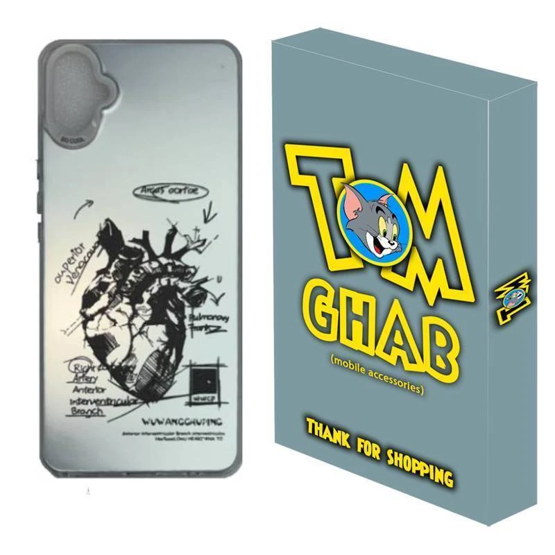 کاور قاب تام مدل قلب مناسب برای گوشی موبایل سامسونگ  Galaxy A05