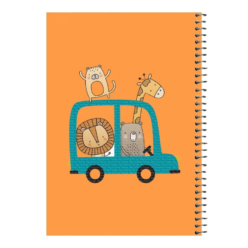 دفتر مشق 80 برگ اس جی مدل ماشین حیوانات   