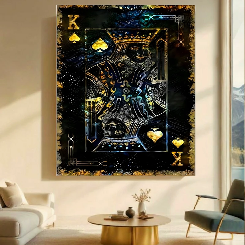 پوستر پارچه ای طرح مخمل کارت بازی کد BK23266