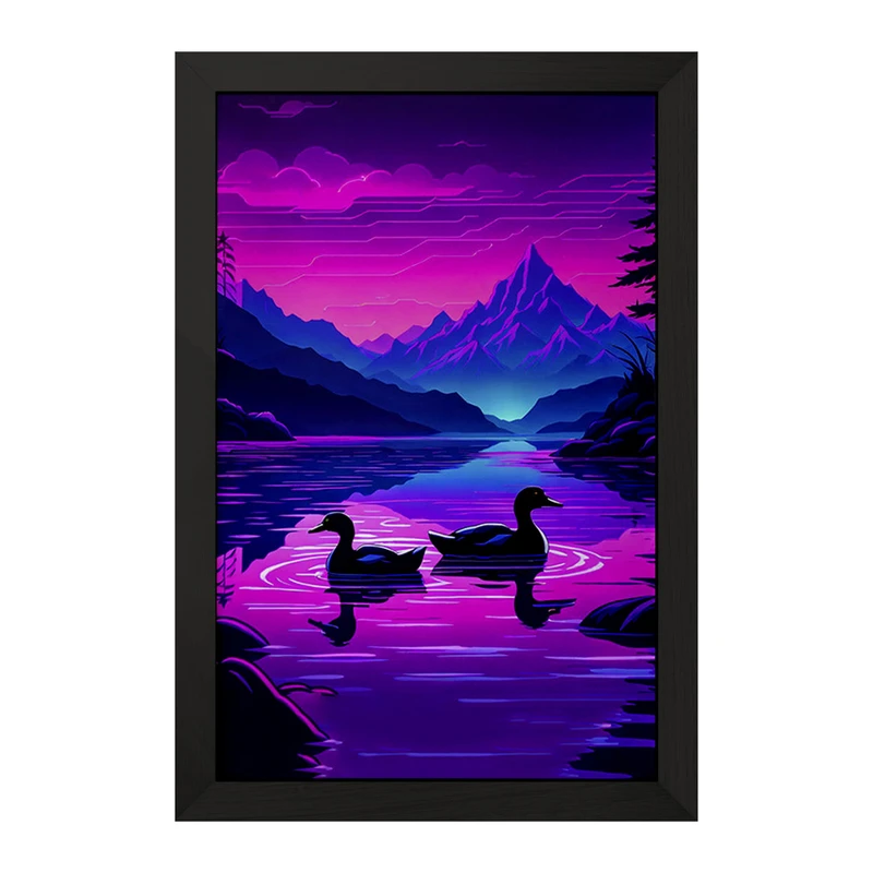 تابلو خندالو مدل منظره غروب کد F2981