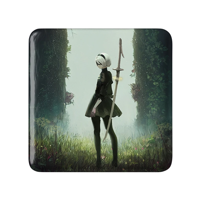 پیکسل خندالو طرح بازی نیر اتوماتا (Nier Automata)  مدل مربعی کد 31576