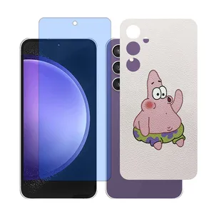 Glass Together model Matte Anti-blue Screen Protector Suitable for Samsung Galaxy S23 FE Mobile Phone with Back cover sticker