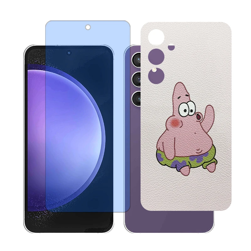 محافظ صفحه نمایش بلوکات گلس مدل Together مناسب برای گوشی موبایل سامسونگ Galaxy S23 FE به همراه برچسب پوششی پشت گوشی 