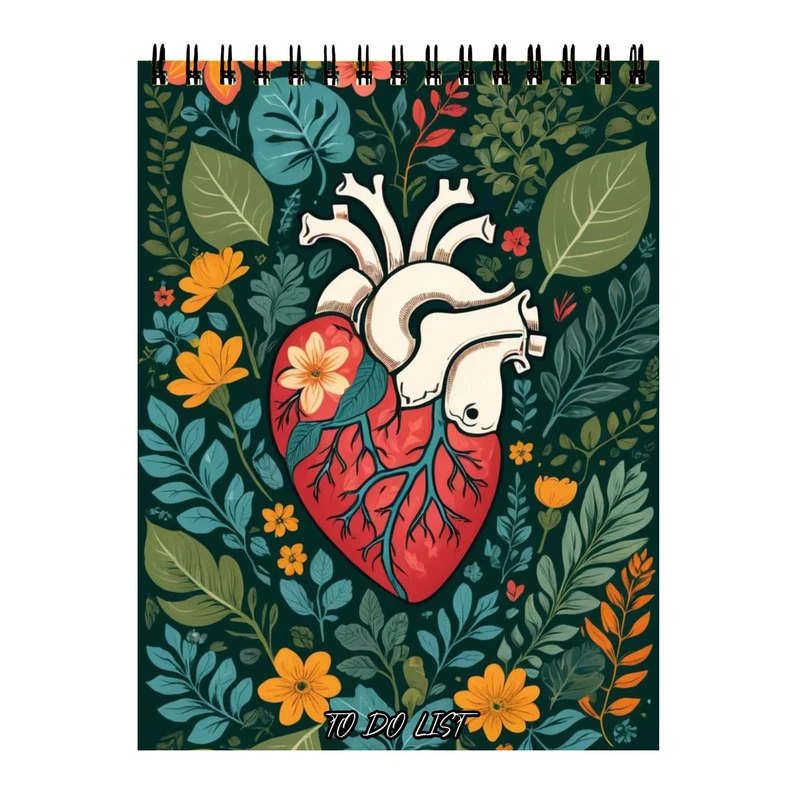 دفتر برنامه ریزی 60 برگ طرح قلب کد 82