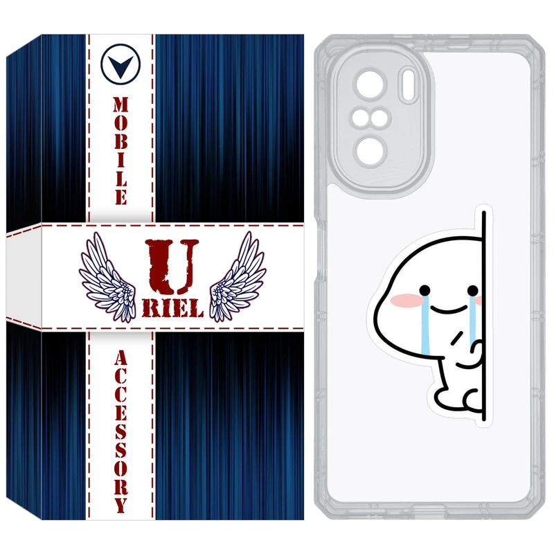 کاور یوریل مدل Clear کد 91 طرح اشک مناسب برای گوشی موبایل شیائومی Poco F3 / Redmi K40 / Mi 11i