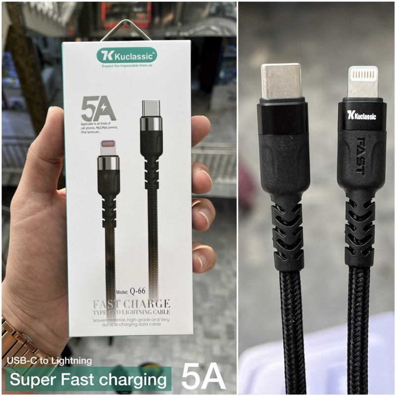 کابل تبدیل USB-C به لایتنینگ کوکلاسیک مدل iphone 12 pro max طول 1 متر