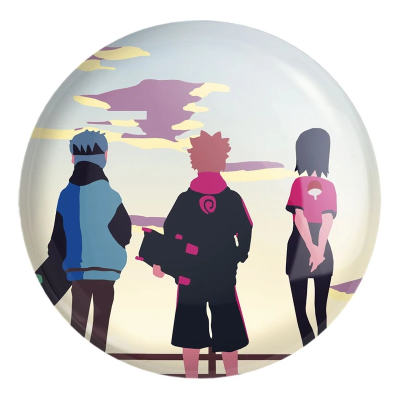 پیکسل خندالو طرح سارادا و بوروتو و میتسوکی انیمه بوروتو Boruto کد 15736 مدل بزرگ