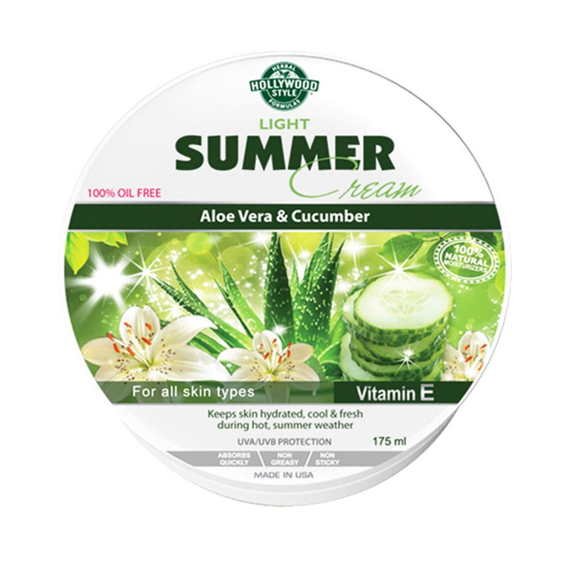 کرم مرطوب کننده هالیوود استایل مدل light Summer حجم 175 میلی لیتر