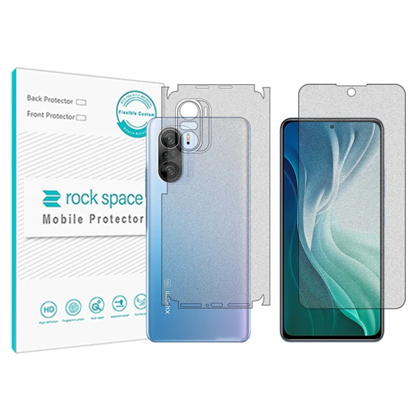 محافظ صفحه نمایش مات راک اسپیس مدل HyMTT مناسب برای گوشی موبایل شیائومی Mi 11i به همراه محافظ پشت گوشی