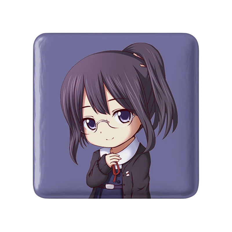 مگنت خندالو طرح اساگیری انیمه داگاشی کاشی Dagashi Kashi  مدل مربعی کد 22534