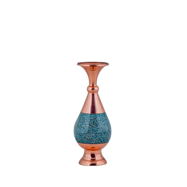 گلدان فیروزه کوبی آقاجانی کد F012