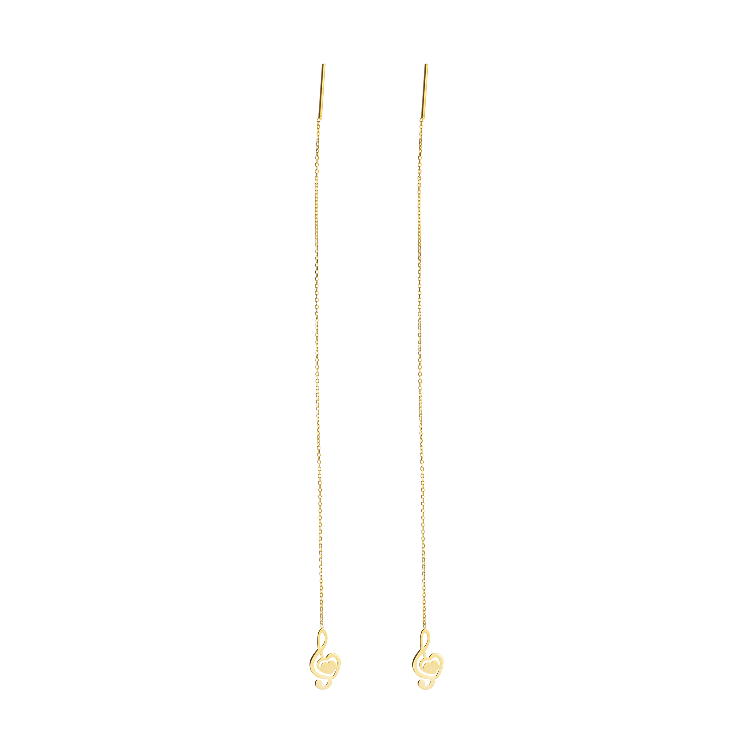 گوشواره طلا 18 عیار زنانه میو گلد مدل GD802