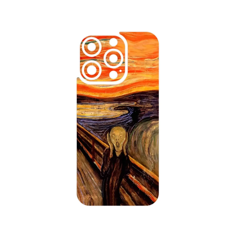 برچسب پوششی ماهوت مدل The Scream of Munch مناسب برای گوشی موبایل اپل iPhone 15 Pro