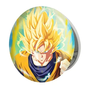آینه جیبی خندالو طرح گوکو انیمه دراگون بال Dragon Ball مدل تاشو کد 12048 
