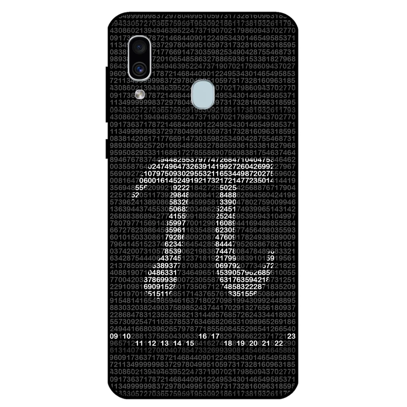 کاور مگافون طرح عدد پی مدل 7240 مناسب برای گوشی موبایل سامسونگ Galaxy M20