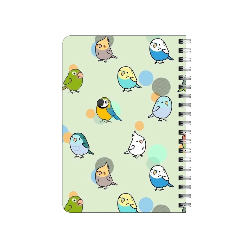 دفترچه یادداشت بامبیلیپ مدل چوبی طرح پترن پرندگان کد 4594222