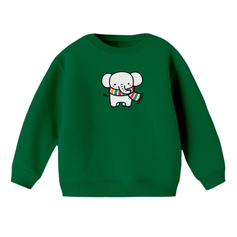 سویشرت بچگانه مدل فیل و شال گردن 