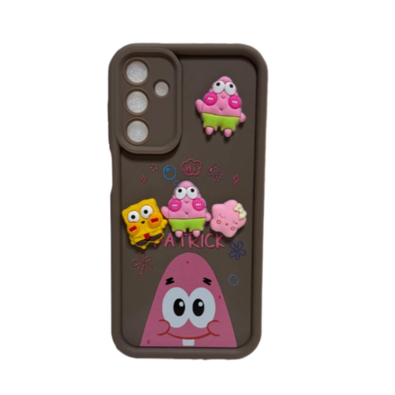 کاور مدل سولید 111680530 طرح عروسکی برجسته مناسب برای گوشی موبایل سامسونگ Galaxy A15