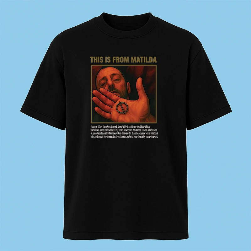 تی‌شرت آستین کوتاه مردانه مدل لئون حرفه ای کد c1