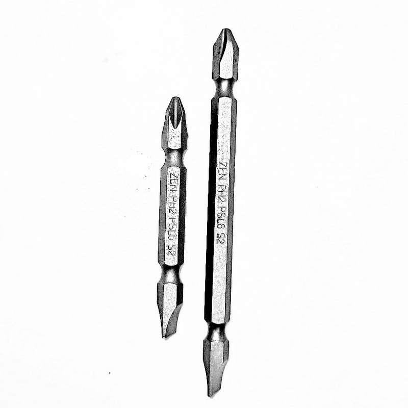 سری پیچ گوشتی شارژی یک سر چهارسو یک سر دو سو مدل مگنت دار مجموعه 2 عددی