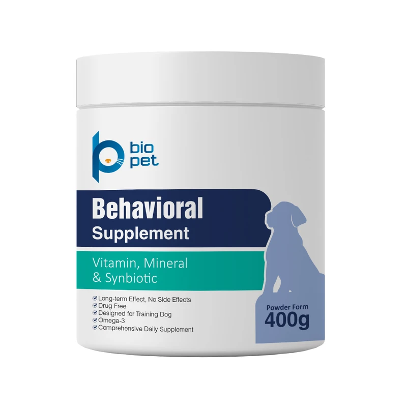 پودر مکمل آرامشبخش و رفع استرس سگ بایو پت مدل Behavioral وزن 400 گرم