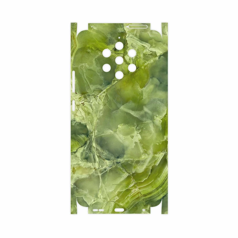 برچسب پوششی ماهوت مدل Green Crystal Marble-FullSkin مناسب برای گوشی موبایل نوکیا 9 Pureview