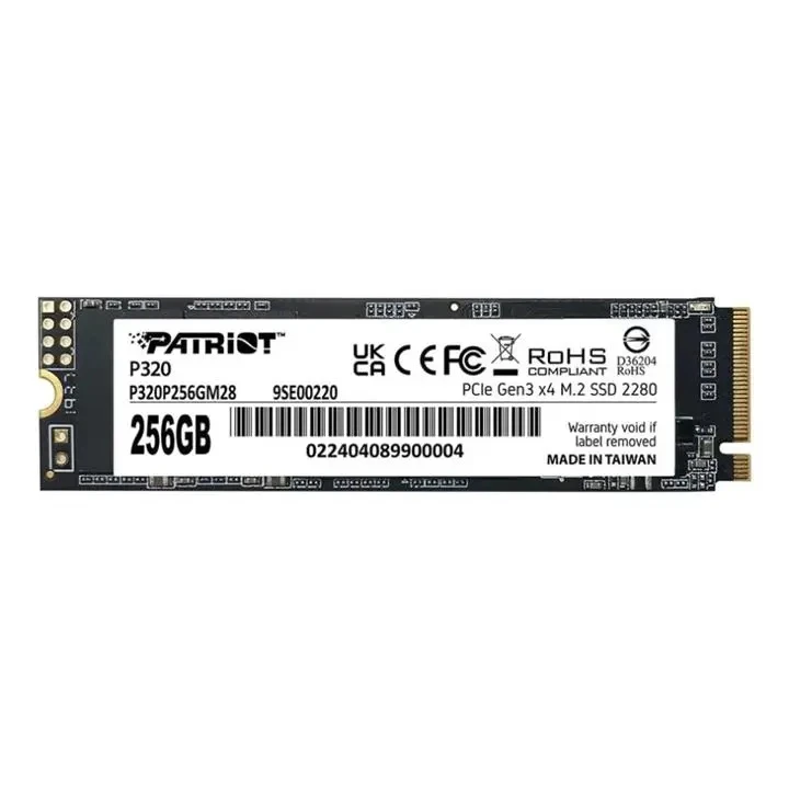 اس اس دی اینترنال PCIe Gen3 x4 پتریوت مدل P320 M.2 2280 NVMe ظرفیت 256 گیگابایت