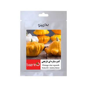 بذر کدو ستاره ای نارنجی بذرینو کد BZNO-209