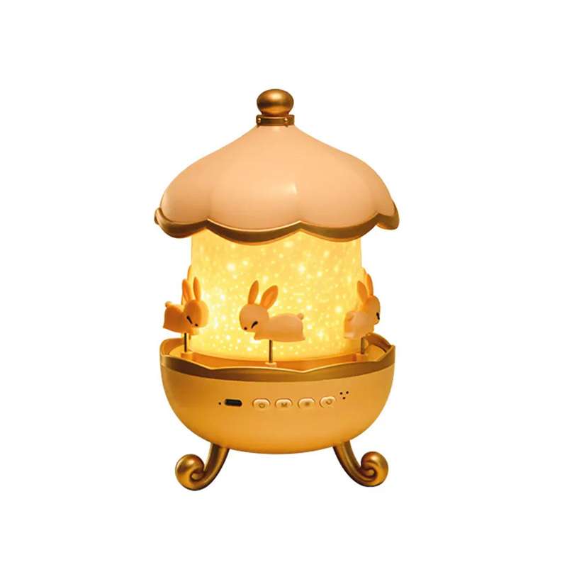 چراغ خواب طرح چرخ و فلک مدل WH-E03 بلوتوثی