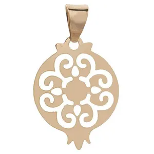 آویز گردنبند طلا 18 عیار زنانه قیراط طرح انار کد GH4350