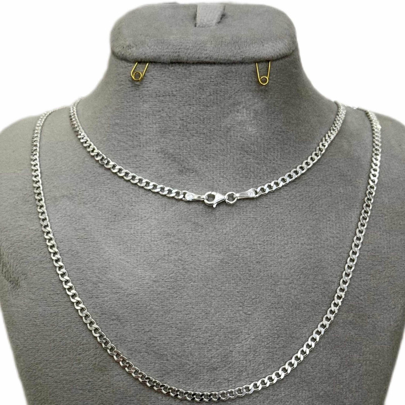 زنجیر نقره مردانه مدل rz9