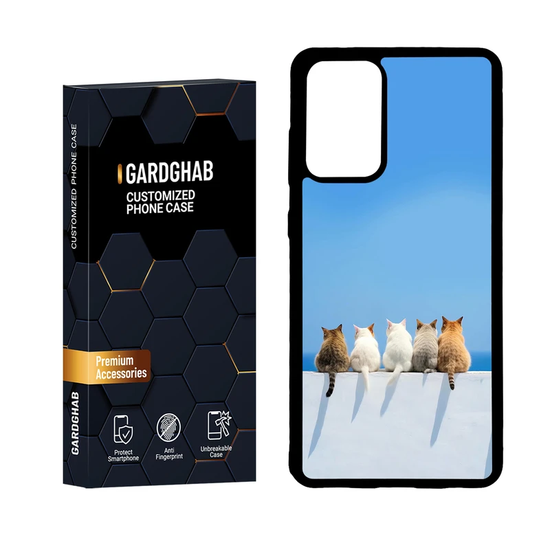 کاور گارد قاب مدل پشت گلس هنری مناسب برای گوشی موبایل سامسونگ Galaxy A72