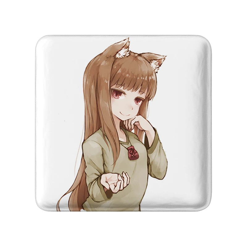 پیکسل خندالو طرح هولو انیمه ادویه و گرگ مدل مربعی کد 36143