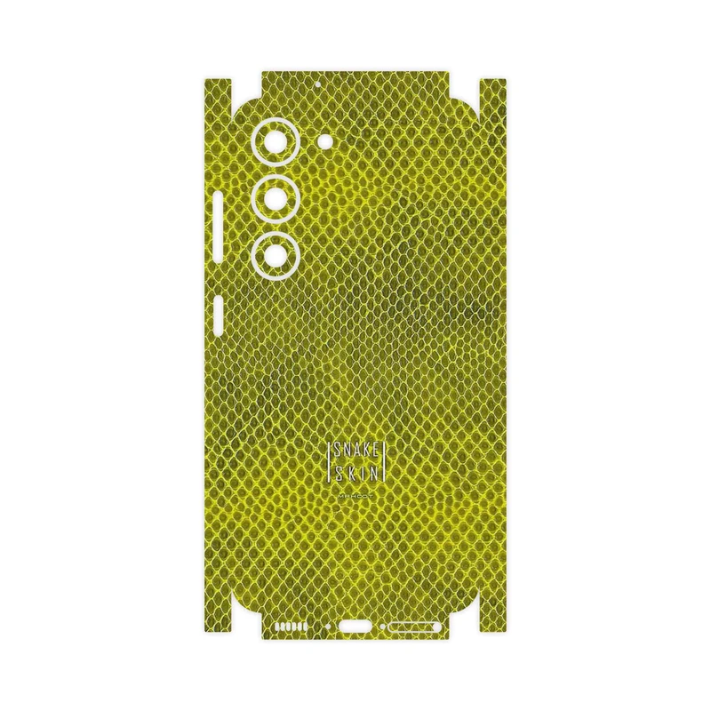 برچسب پوششی ماهوت مدل Yellow Snake Skin-FullSkin مناسب برای گوشی موبایل سامسونگ Galaxy S23